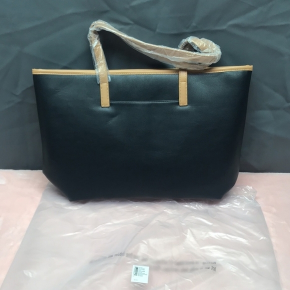 Tahari two-tone retails for $118 "Kristen" faux leather tote. NWT - Picture 10 of 10